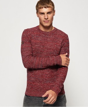 Superdry Upstate Crew Neck Férfi Ugró Piros | DXQYE0129